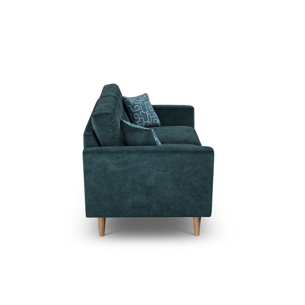 Emery 3 Seater Sofa in Deep Water Fabric 3