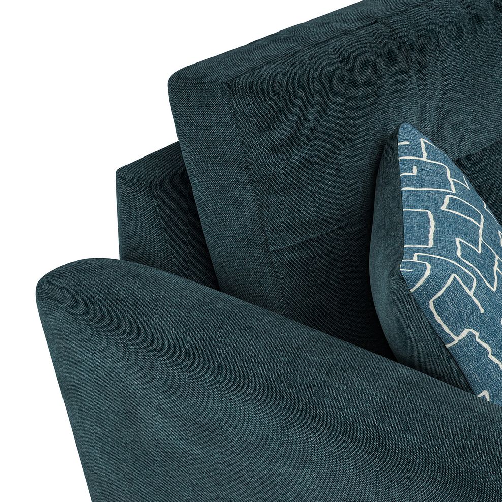 Emery 3 Seater Sofa in Deep Water Fabric 8