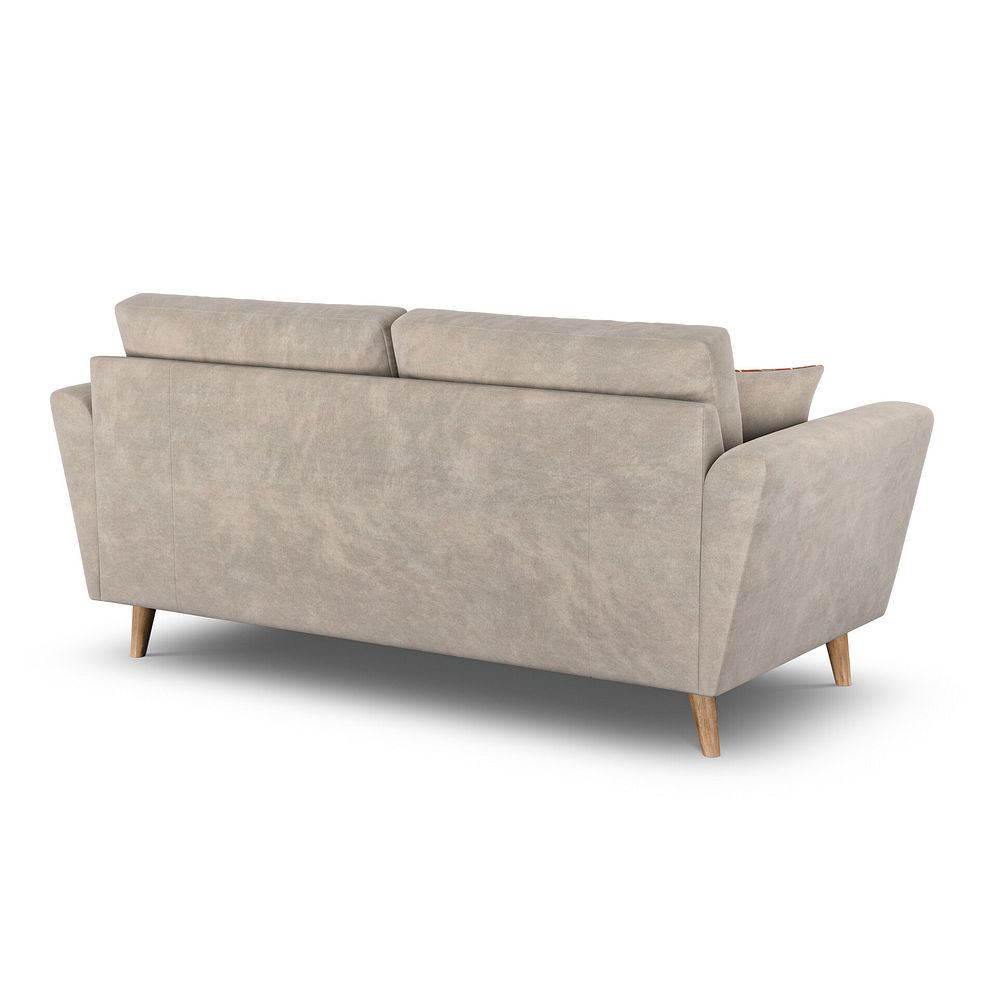 Emery 3 Seater Sofa in  Freya Oatmeal Fabric 4