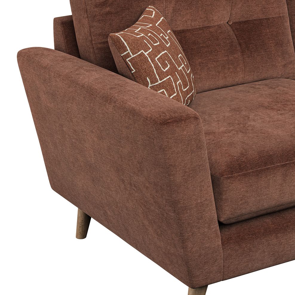 Emery 3 Seater Sofa in Freya Rust Fabric 6