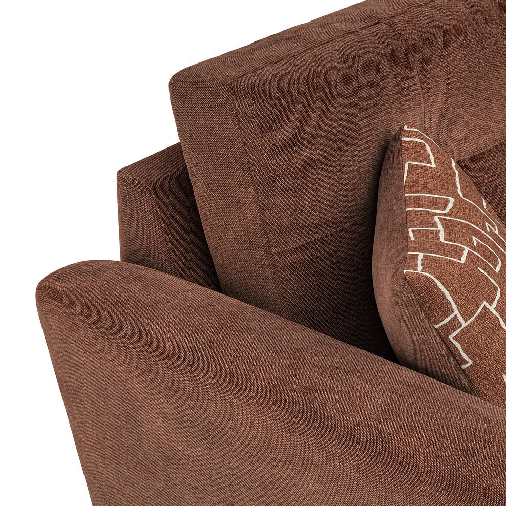 Emery 3 Seater Sofa in Freya Rust Fabric 8