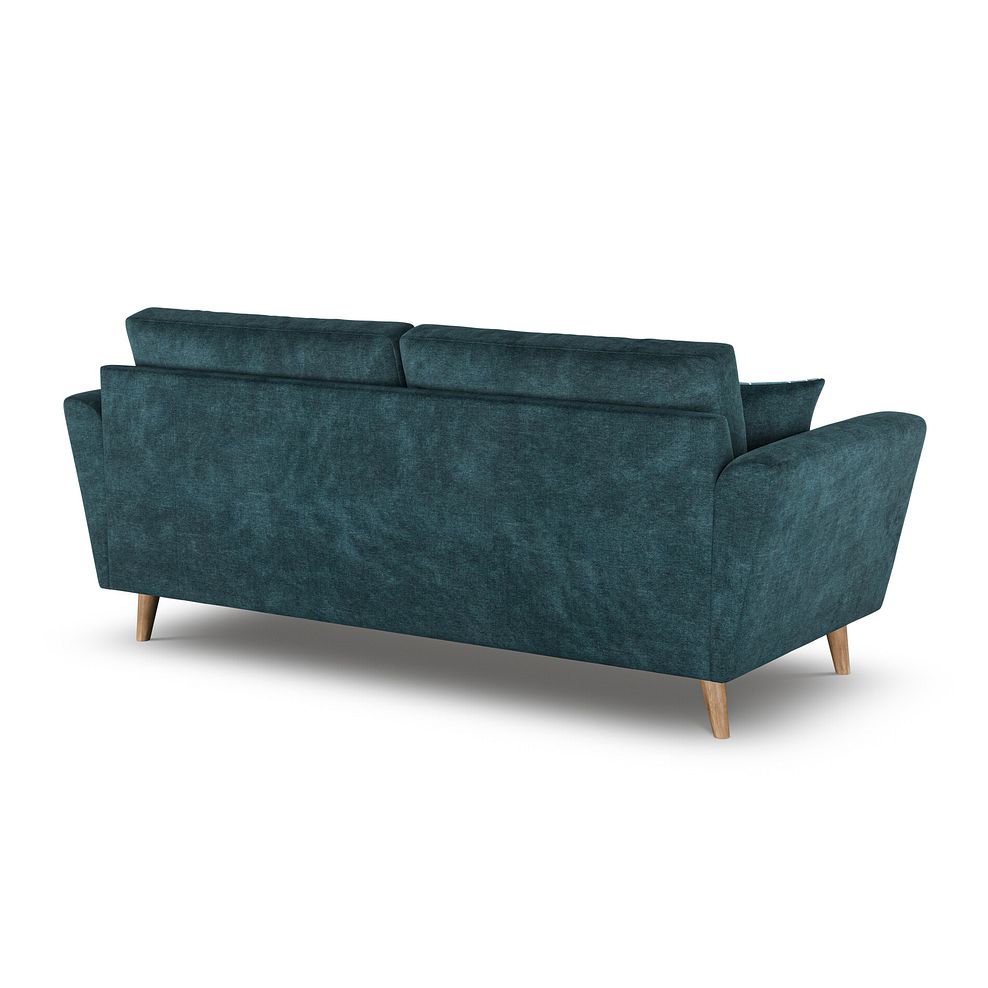 Emery 4 Seater Sofa in Freya Deep Water Fabric 4