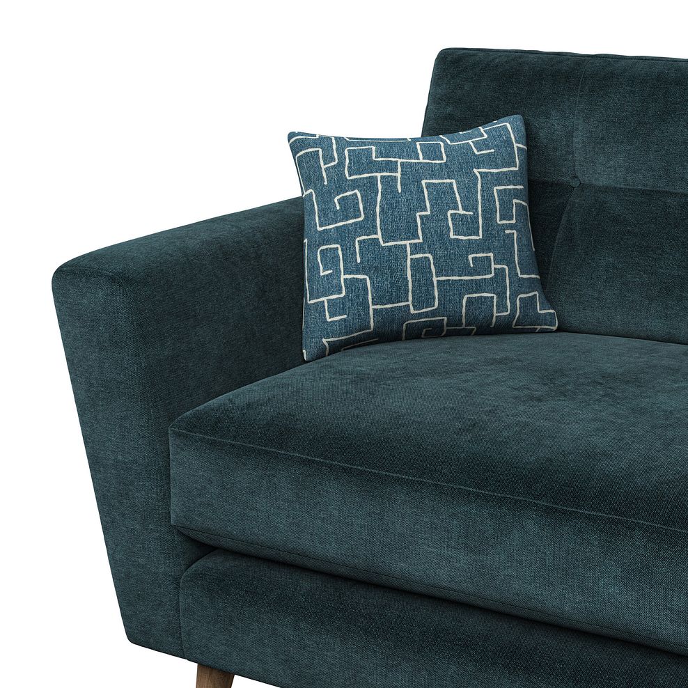 Emery 4 Seater Sofa in Freya Deep Water Fabric 7