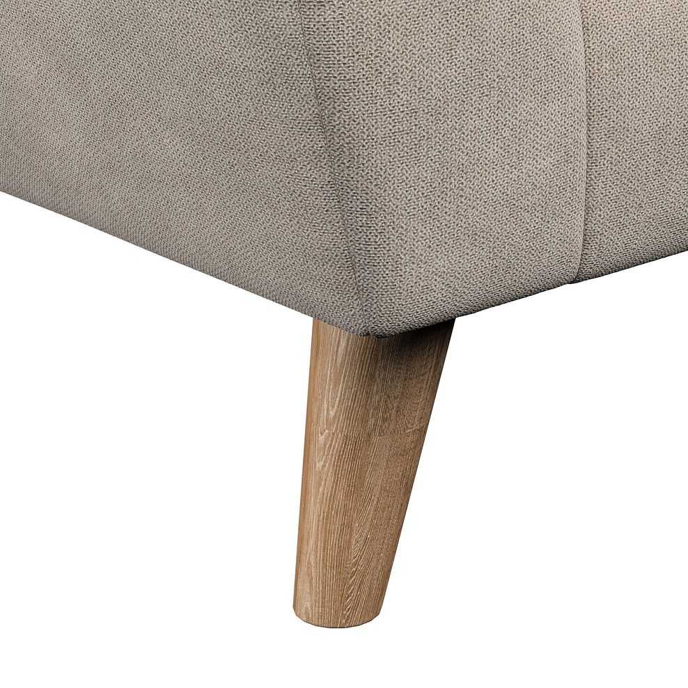 Emery 4 Seater Sofa in Freya Oatmeal Fabric 9