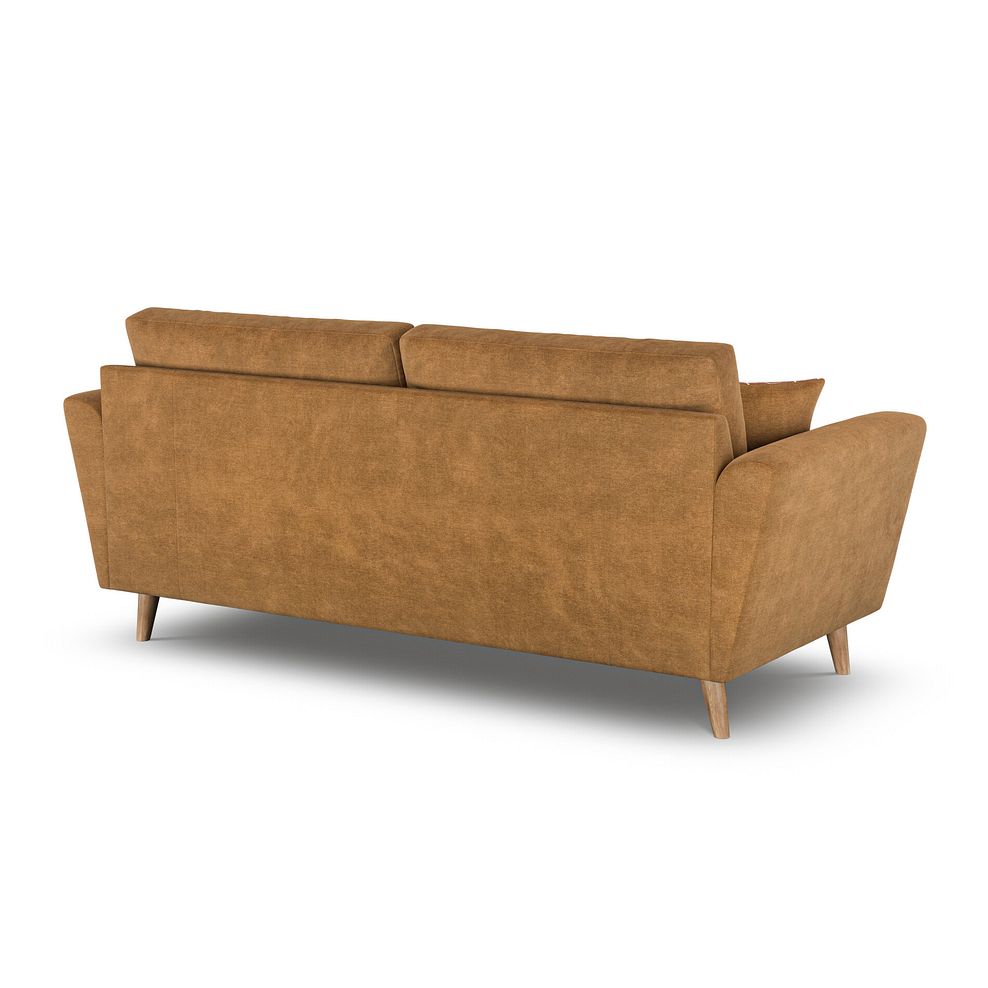 Emery 4 Seater Sofa in Freya Ochre Fabric 4