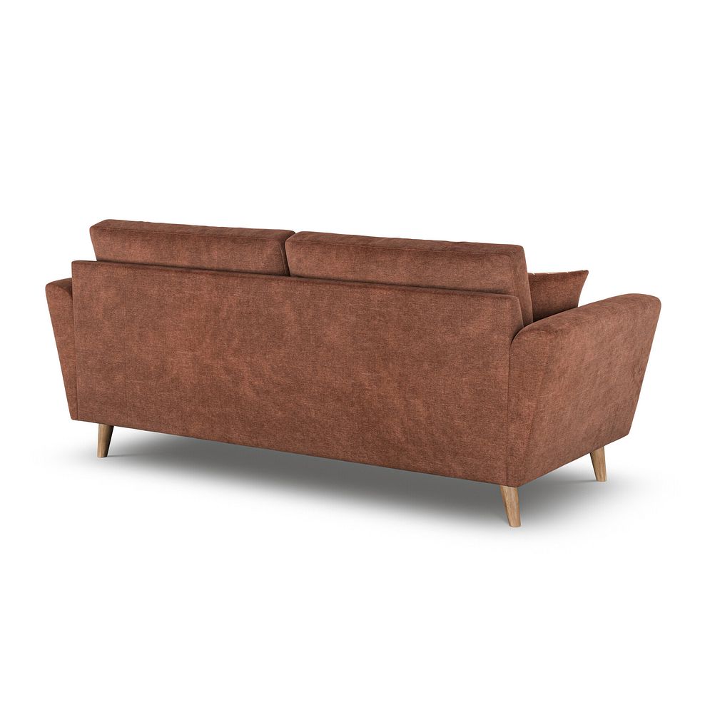 Emery 4 Seater Sofa in Freya Rust Fabric 4