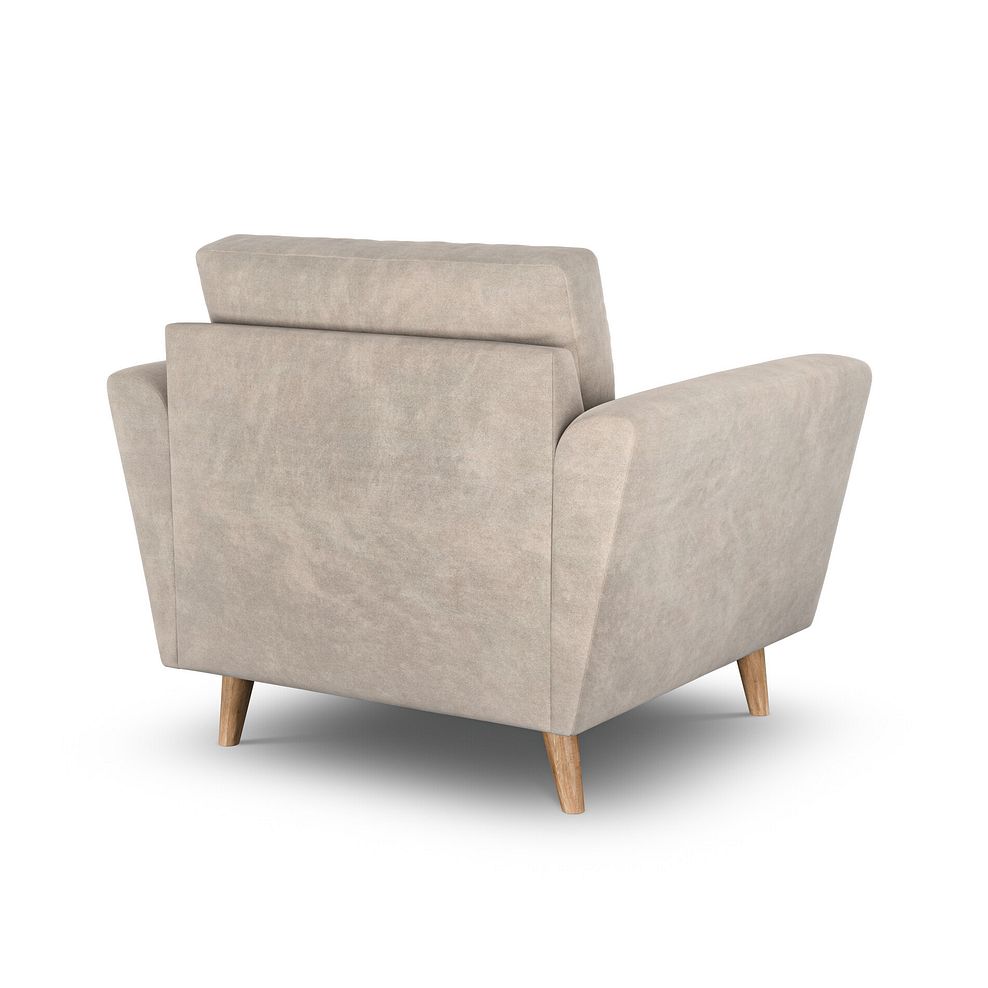 Emery Armchair in  Freya Oatmeal Fabric 4