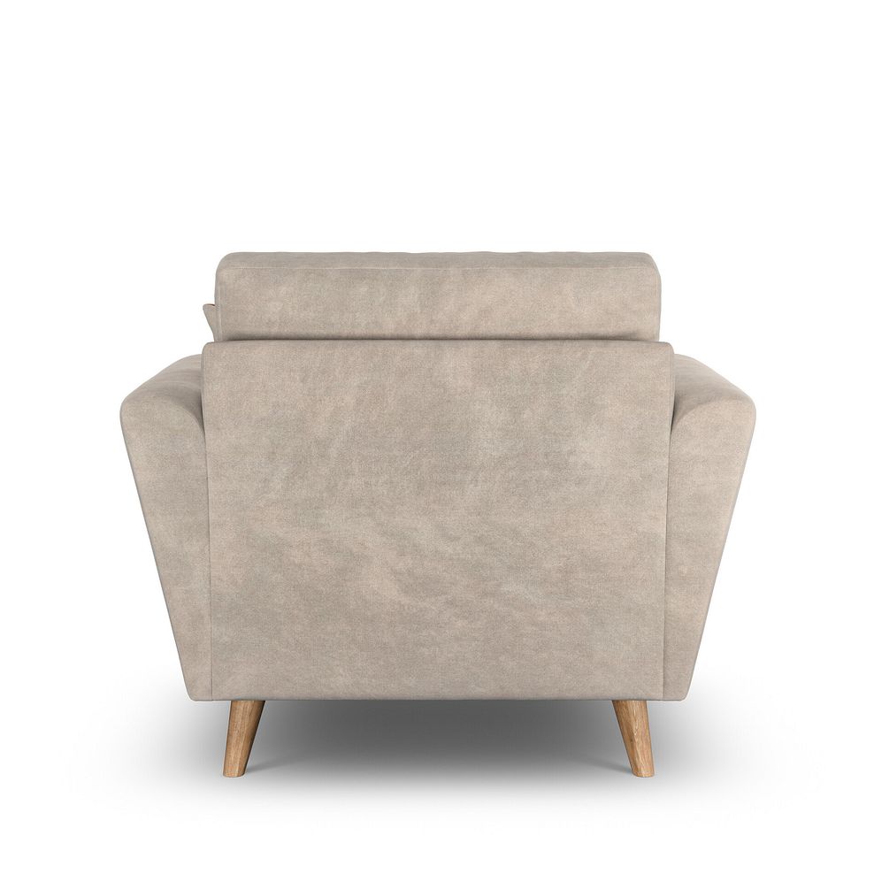 Emery Armchair in  Freya Oatmeal Fabric 5