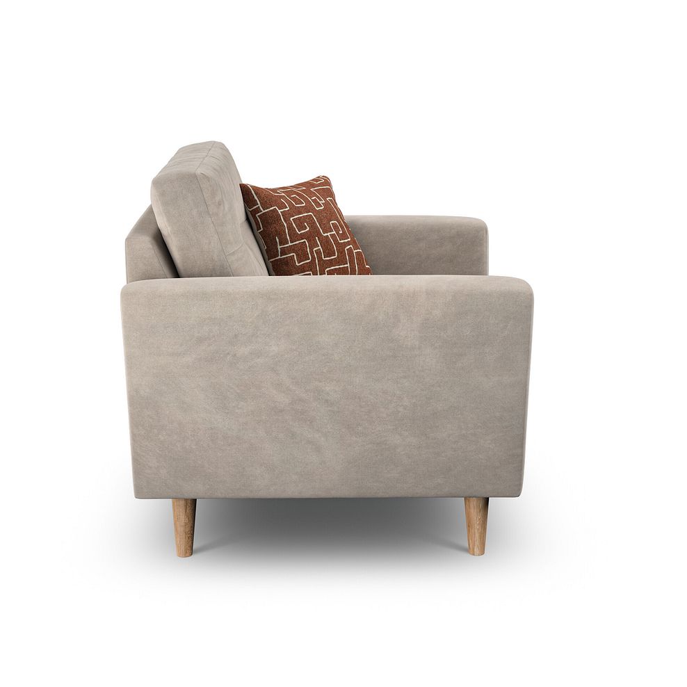 Emery Armchair in  Freya Oatmeal Fabric 3