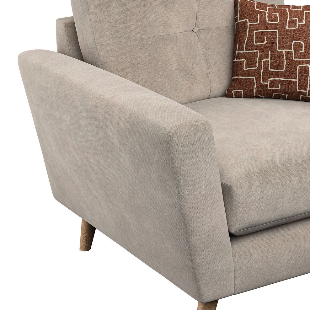Emery Armchair in  Freya Oatmeal Fabric 6