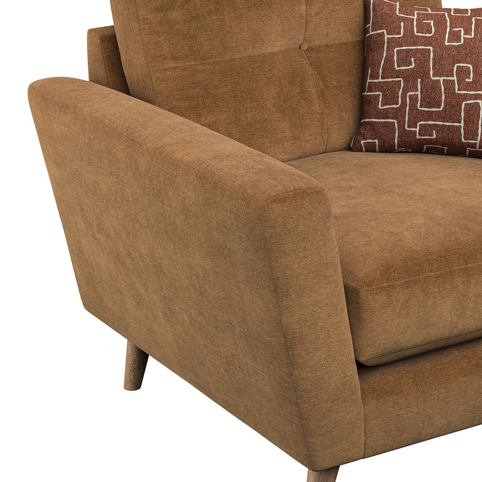 Emery Armchair in Freya Ochre Fabric 6