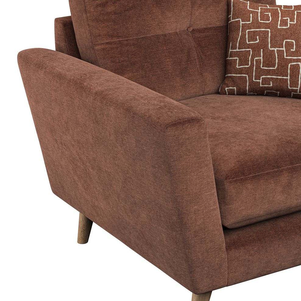Emery Armchair in Freya Rust Fabric 6