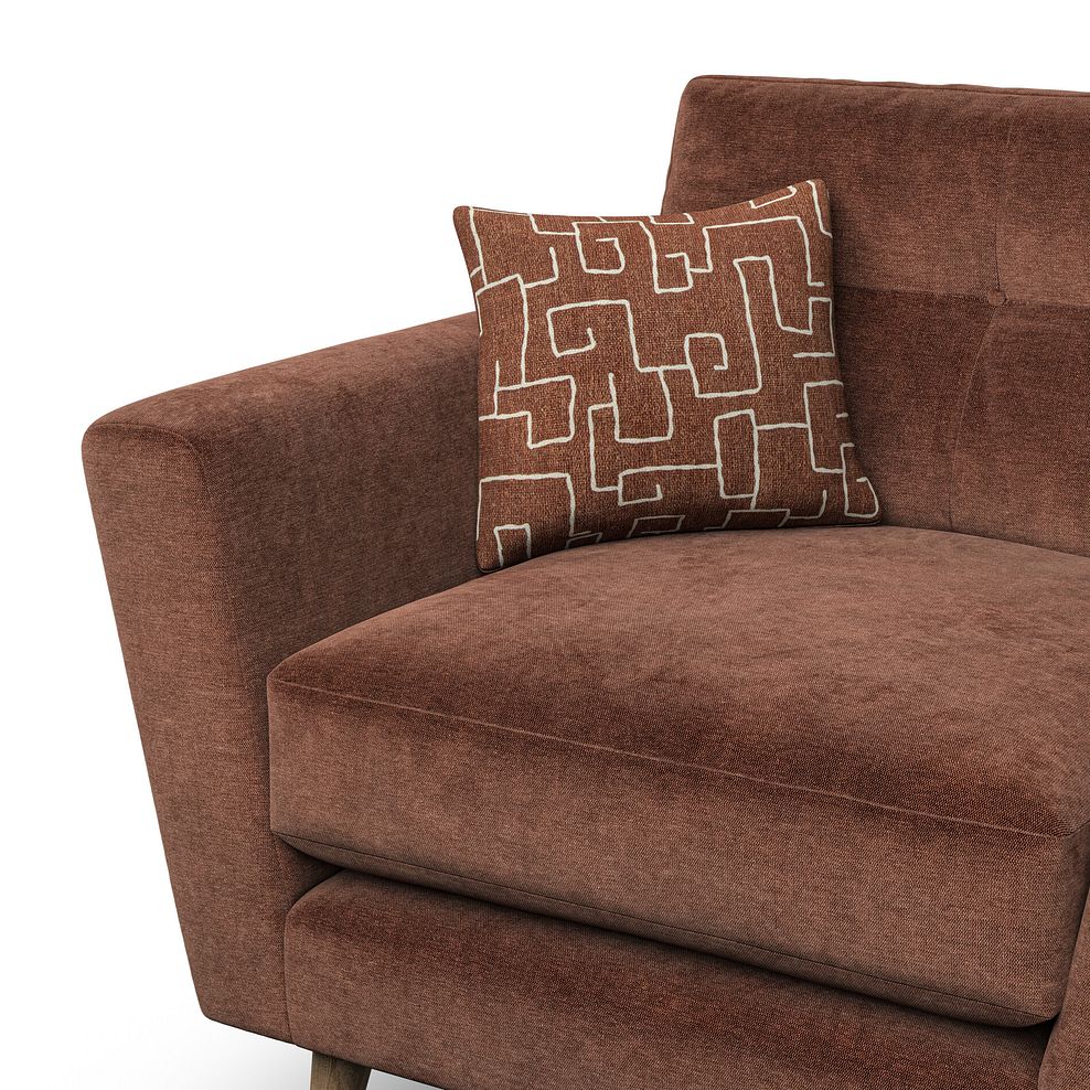 Emery Armchair in Freya Rust Fabric 7