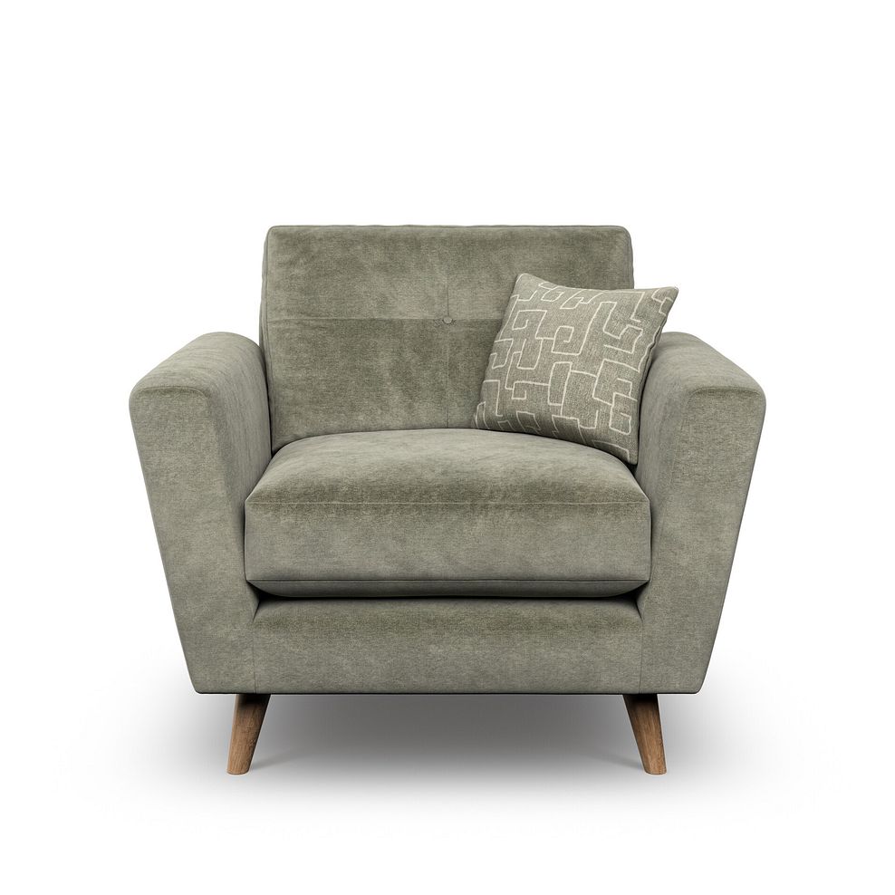 Emery Armchair in Freya Soft Fern Fabric 2