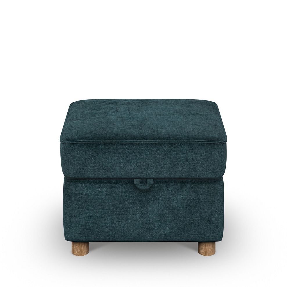 Emery Storage Footstool in Deep Water Fabric 3