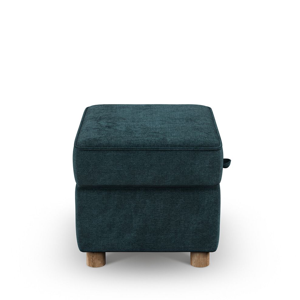 Emery Storage Footstool in Deep Water Fabric 5