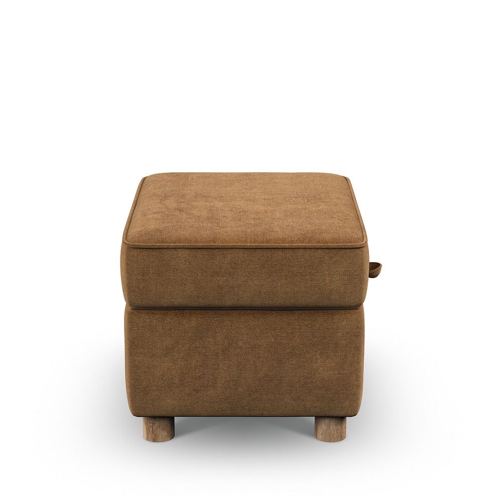 Emery Storage Footstool in Freya Ochre Fabric 5
