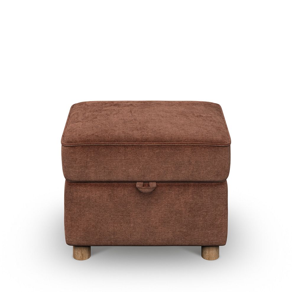Emery Storage Footstool in Freya Rust Fabric 3