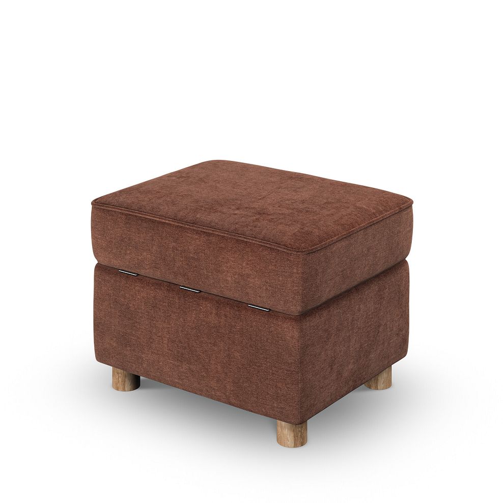 Emery Storage Footstool in Freya Rust Fabric 4