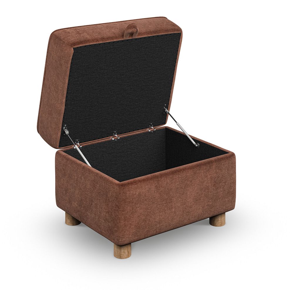 Emery Storage Footstool in Freya Rust Fabric 2