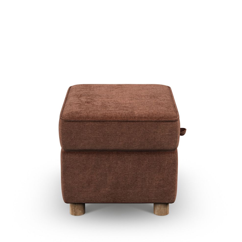 Emery Storage Footstool in Freya Rust Fabric 5