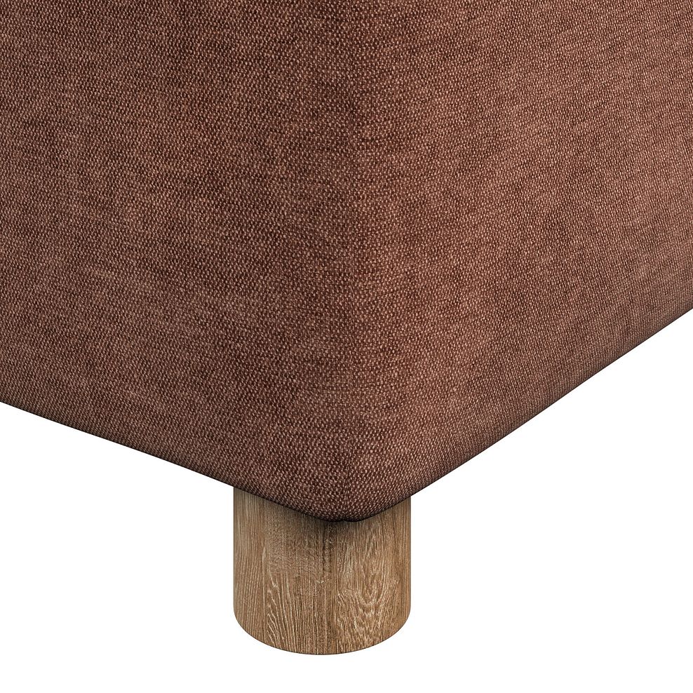 Emery Storage Footstool in Freya Rust Fabric 6