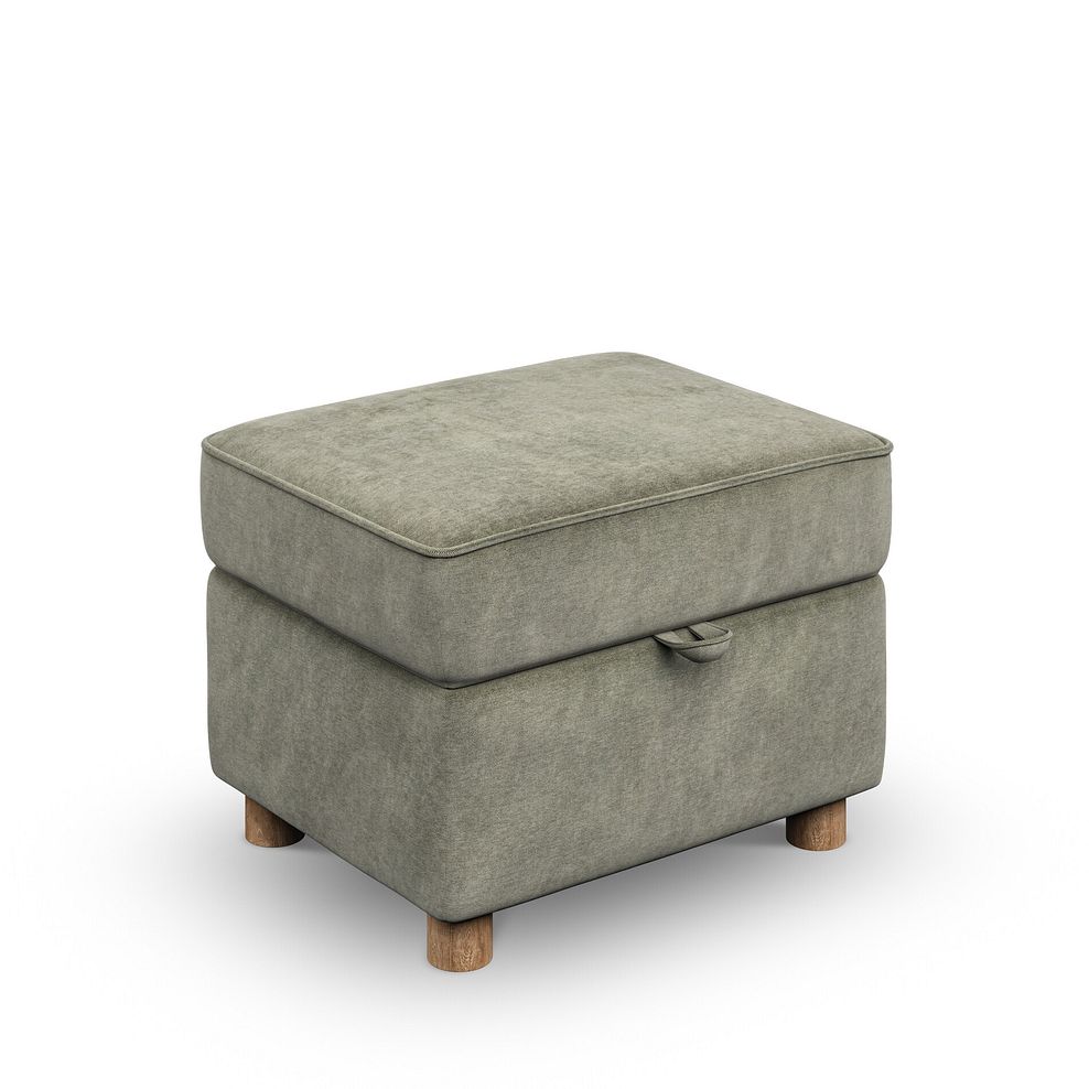 Emery Storage Footstool in Freya Soft Fern Fabric 1