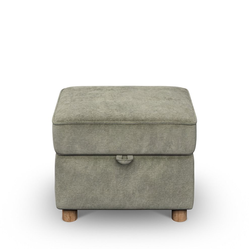 Emery Storage Footstool in Freya Soft Fern Fabric 3