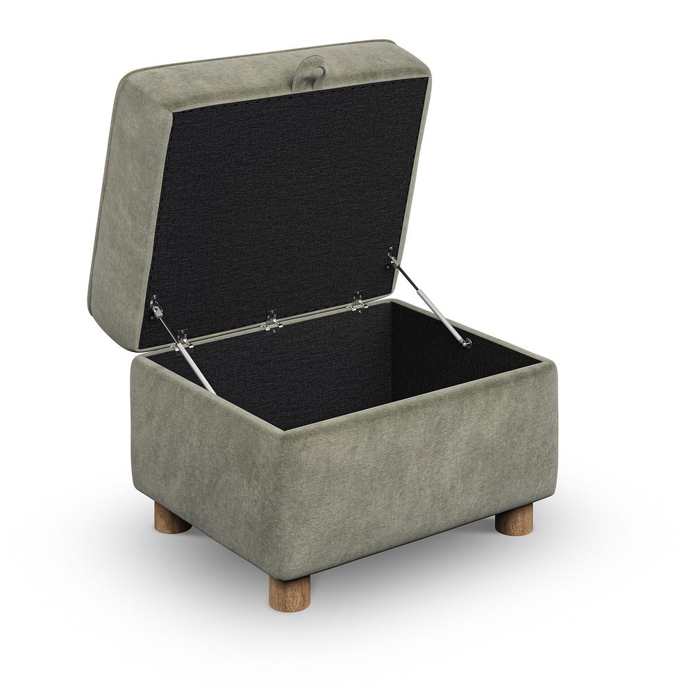 Emery Storage Footstool in Freya Soft Fern Fabric 2
