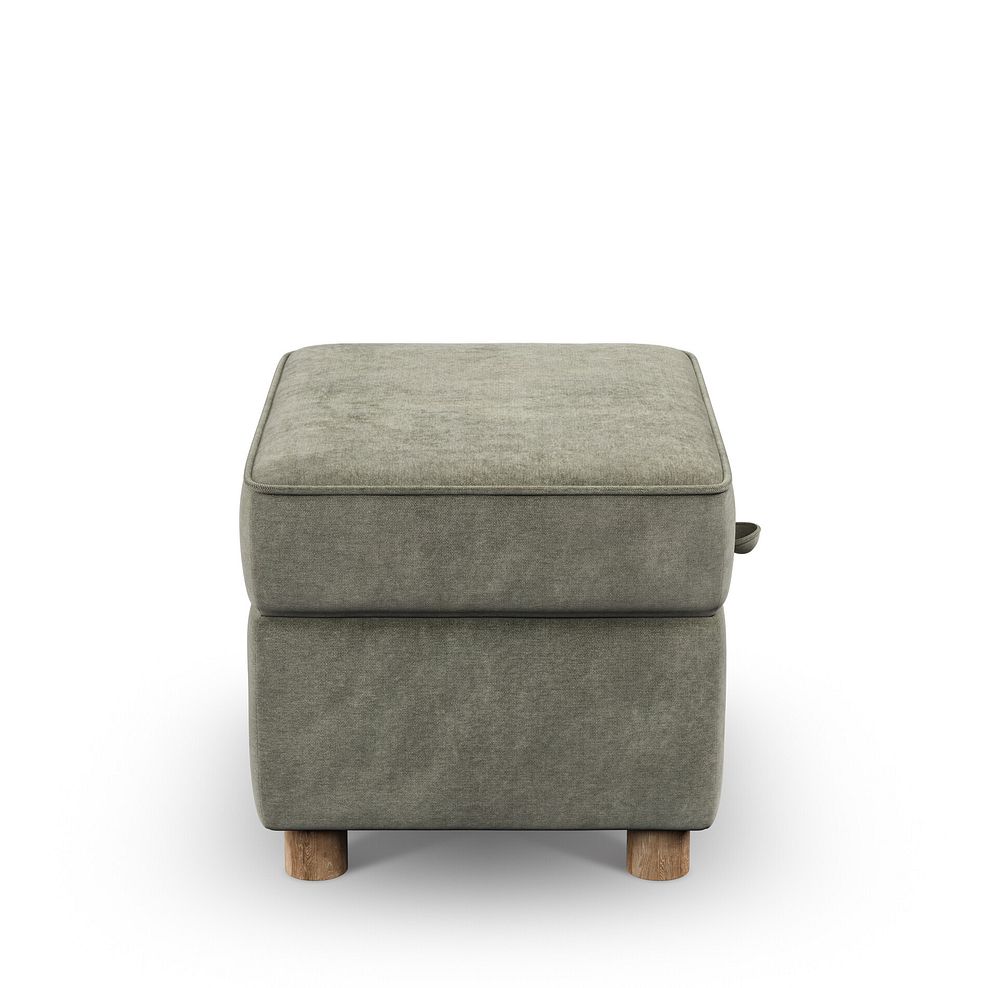 Emery Storage Footstool in Freya Soft Fern Fabric 5