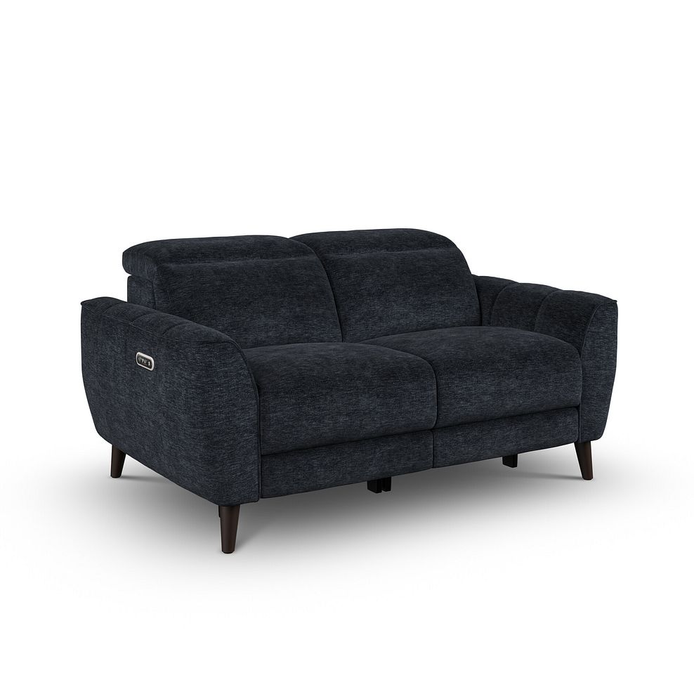 Emilia 2 Seater Electric Recliner Sofa with Power Ratchet Headrests in Montreal Denim Fabric 1
