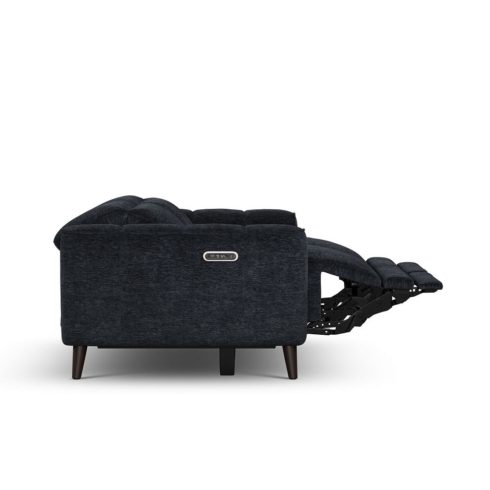 Emilia 2 Seater Electric Recliner Sofa with Power Ratchet Headrests in Montreal Denim Fabric 9