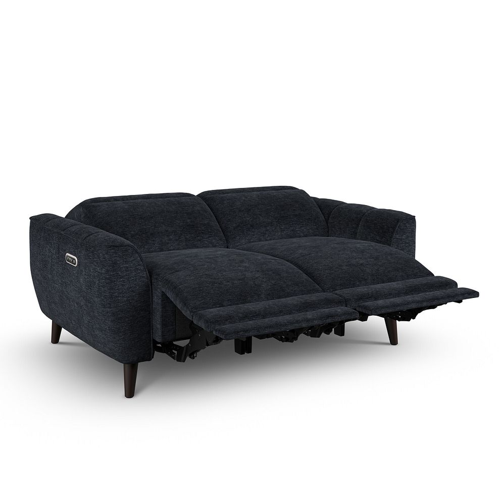 Emilia 2 Seater Electric Recliner Sofa with Power Ratchet Headrests in Montreal Denim Fabric 4
