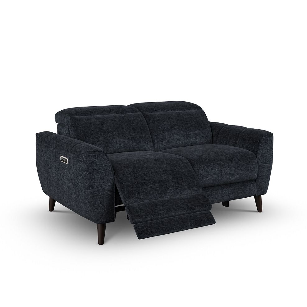Emilia 2 Seater Electric Recliner Sofa with Power Ratchet Headrests in Montreal Denim Fabric 2