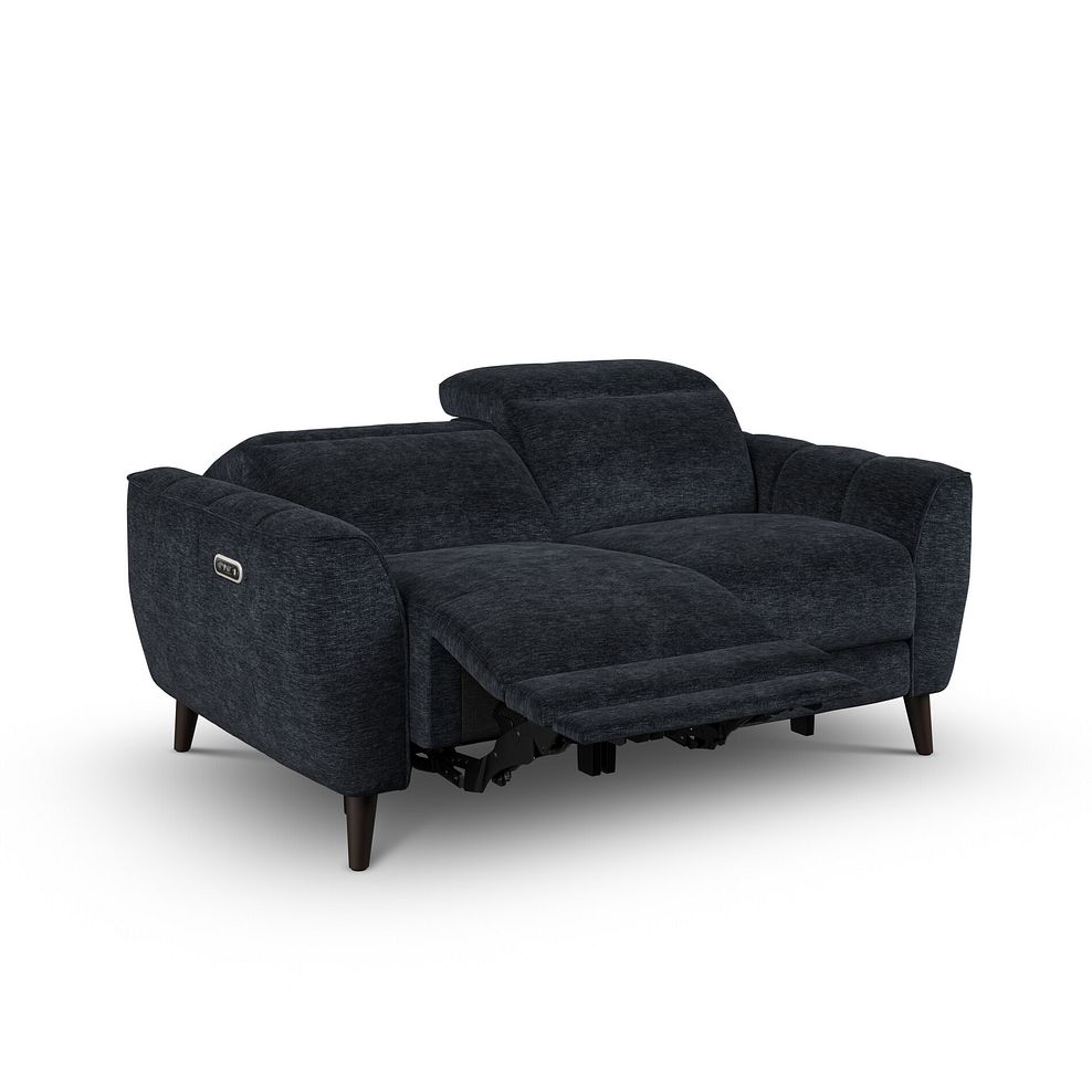 Emilia 2 Seater Electric Recliner Sofa with Power Ratchet Headrests in Montreal Denim Fabric 3