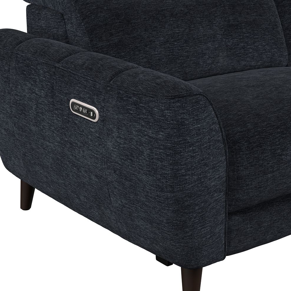 Emilia 2 Seater Electric Recliner Sofa with Power Ratchet Headrests in Montreal Denim Fabric 11