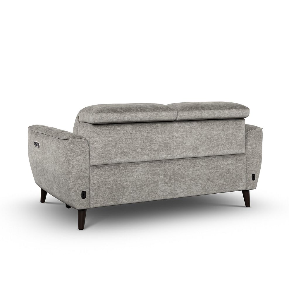 Emilia 2 Seater Electric Recliner Sofa with Power Ratchet Headrests in Montreal Grey Fabric 10