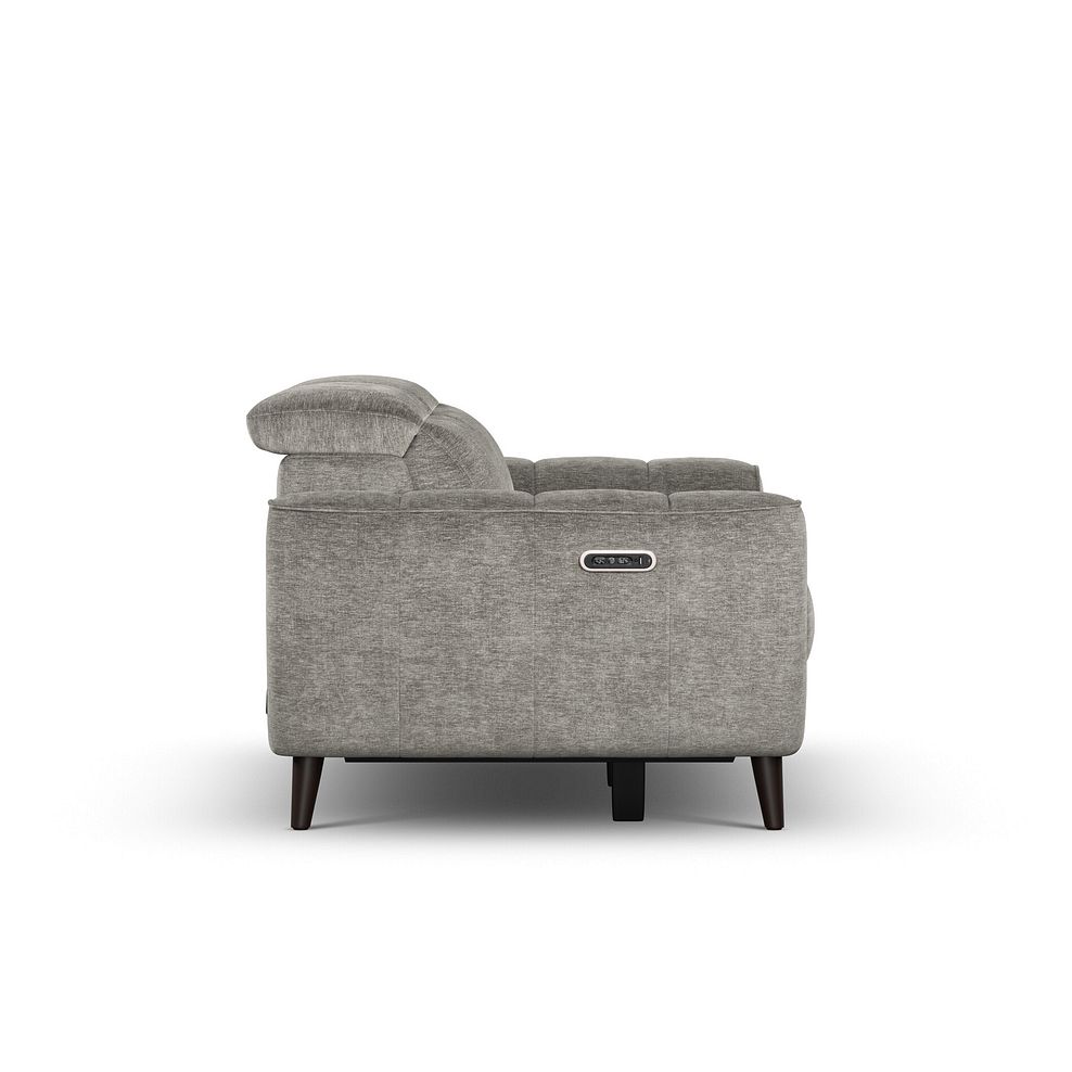Emilia 2 Seater Electric Recliner Sofa with Power Ratchet Headrests in Montreal Grey Fabric 8