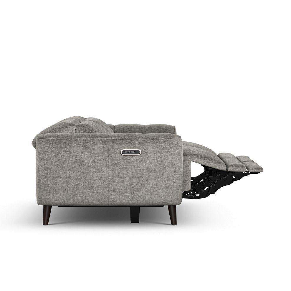 Emilia 2 Seater Electric Recliner Sofa with Power Ratchet Headrests in Montreal Grey Fabric 9