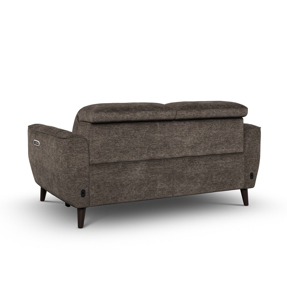 Emilia 2 Seater Electric Recliner Sofa with Power Ratchet Headrests in Montreal Mole Fabric 10