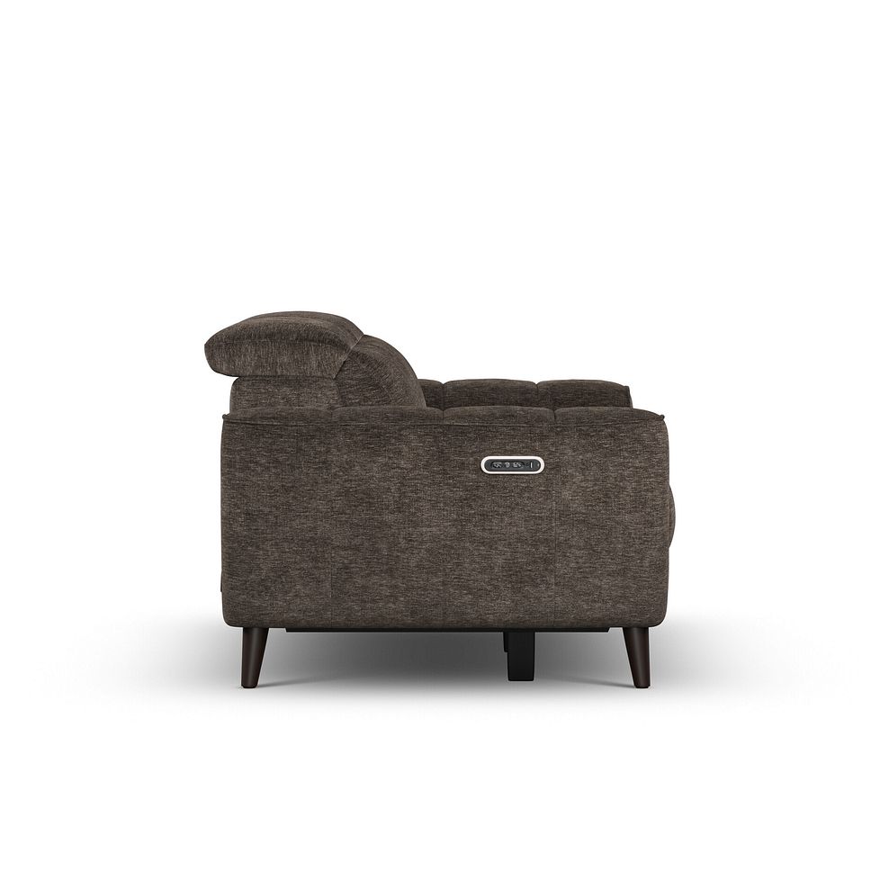 Emilia 2 Seater Electric Recliner Sofa with Power Ratchet Headrests in Montreal Mole Fabric 8