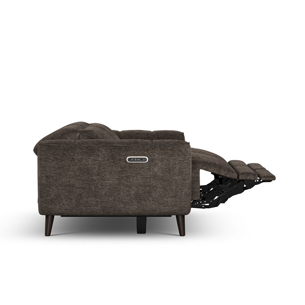 Emilia 2 Seater Electric Recliner Sofa with Power Ratchet Headrests in Montreal Mole Fabric 9