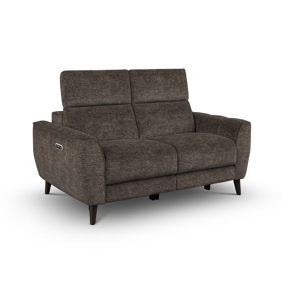 Emilia 2 Seater Electric Recliner Sofa with Power Ratchet Headrests in Montreal Mole Fabric 5
