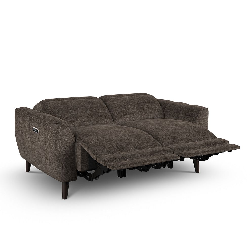 Emilia 2 Seater Electric Recliner Sofa with Power Ratchet Headrests in Montreal Mole Fabric 4