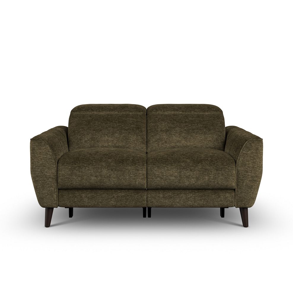 Emilia 2 Seater Electric Recliner Sofa with Power Ratchet Headrests in Montreal Olive Fabric 7