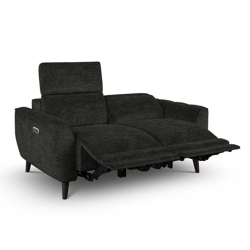 Emilia 2 Seater Electric Recliner Sofa with Power Ratchet Headrests in Montreal Slate Fabric 6