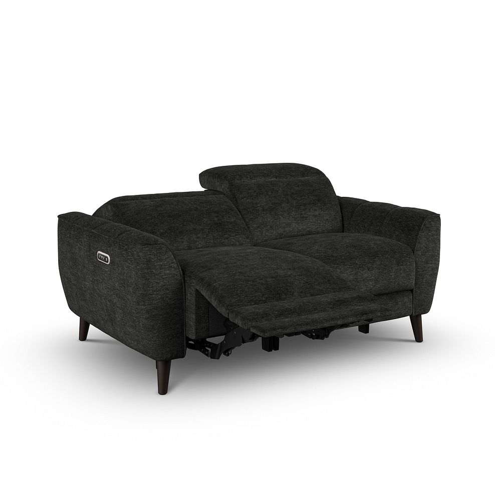 Emilia 2 Seater Electric Recliner Sofa with Power Ratchet Headrests in Montreal Slate Fabric 3