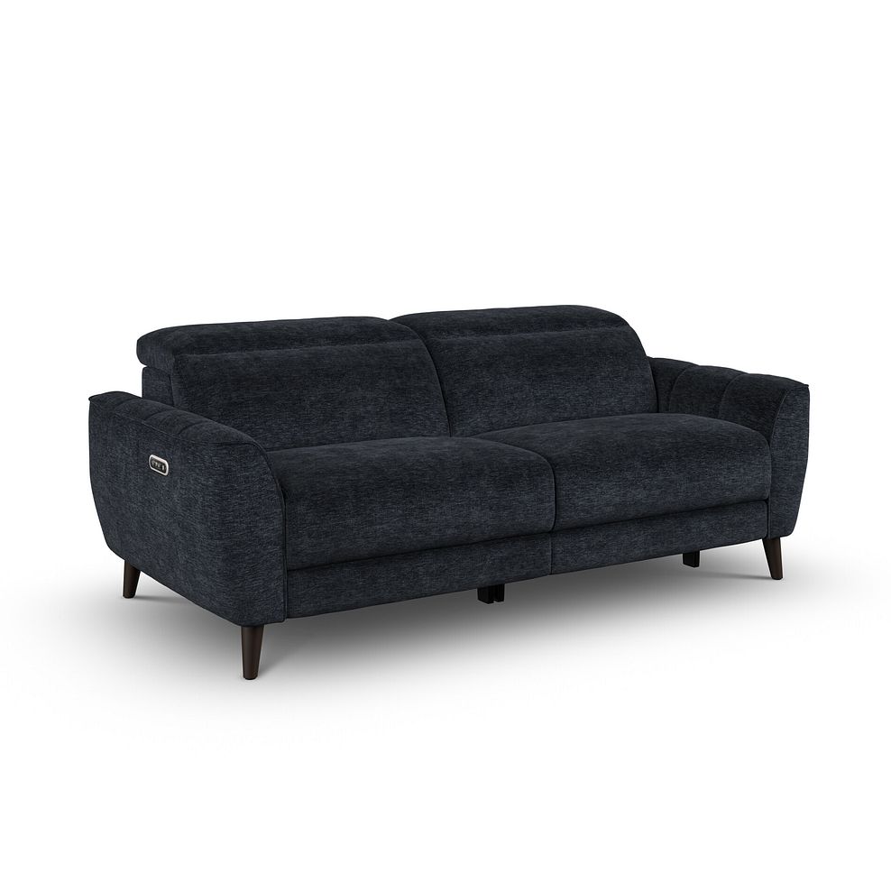 Emilia 3 Seater Electric Recliner Sofa with Power Ratchet Headrests in Montreal Denim Fabric 1