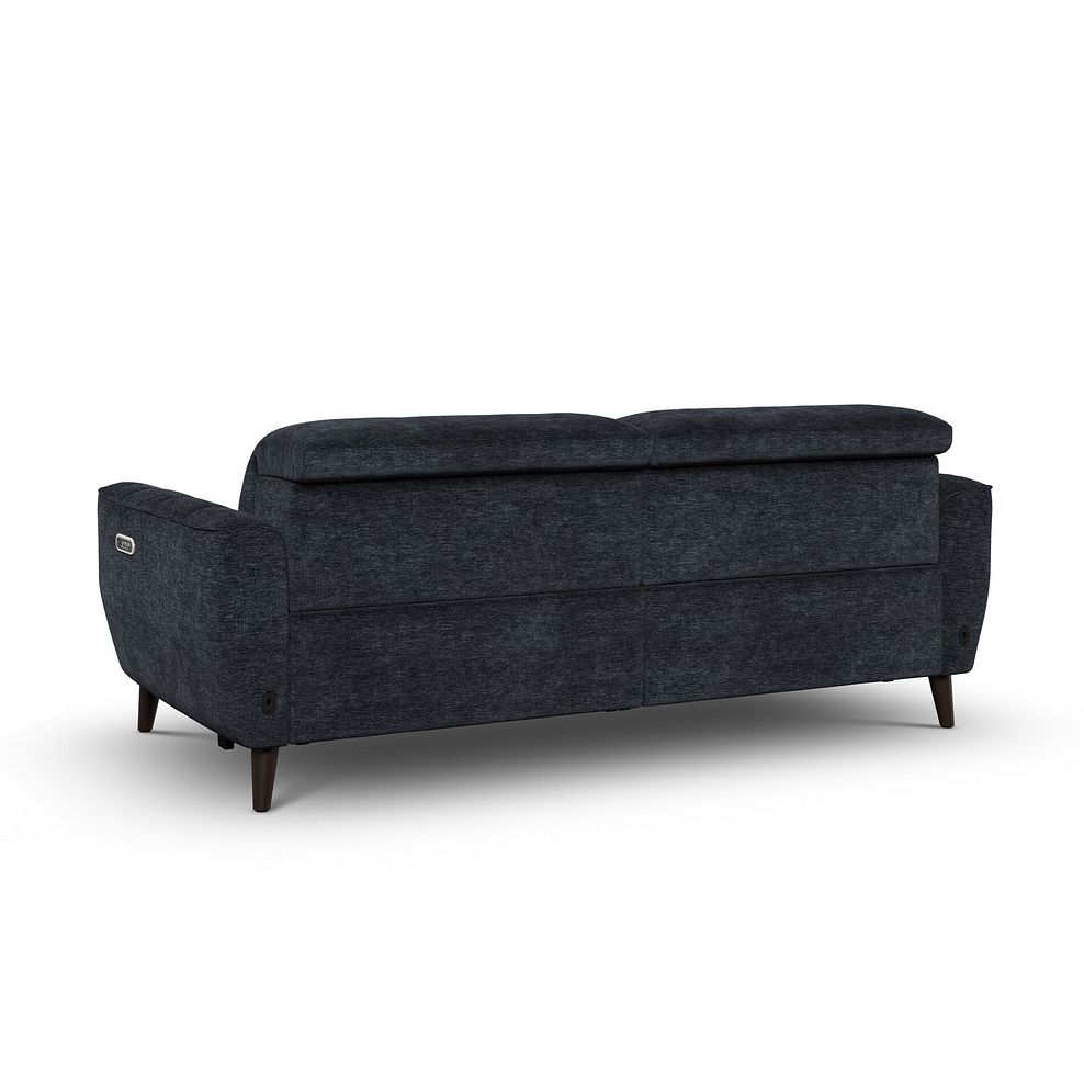 Emilia 3 Seater Electric Recliner Sofa with Power Ratchet Headrests in Montreal Denim Fabric 10