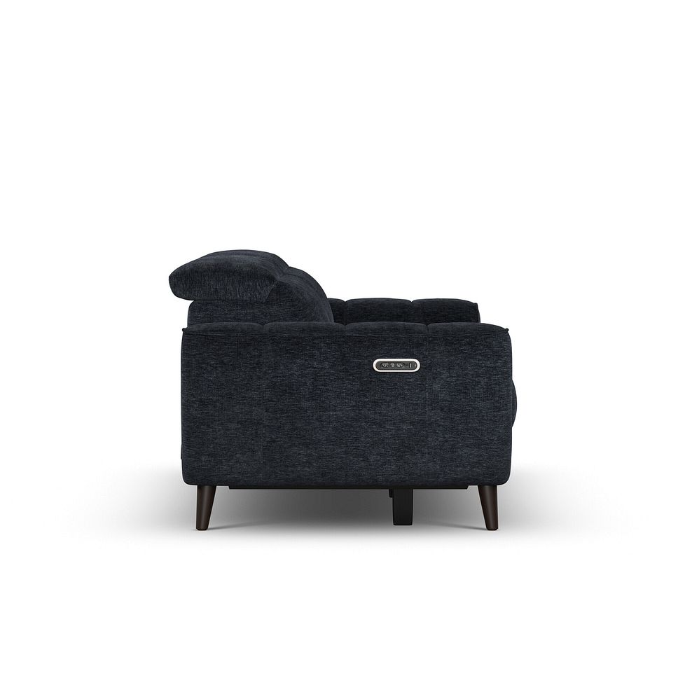 Emilia 3 Seater Electric Recliner Sofa with Power Ratchet Headrests in Montreal Denim Fabric 8